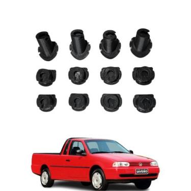 Imagem de KIT 1L  Suporte Presilha do Forro de Porta da Saveiro Bola  JR0089 - J