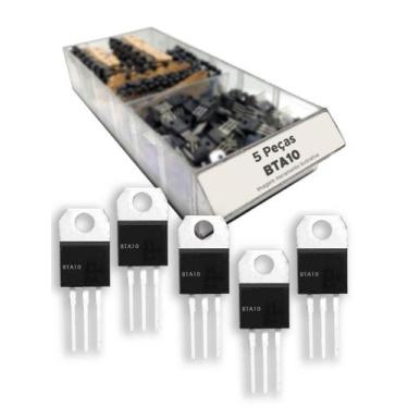Imagem de 5x Transistor Bta10-600 = Bta 10-600 = Bta 10 600  - To220 - CHIPSCE