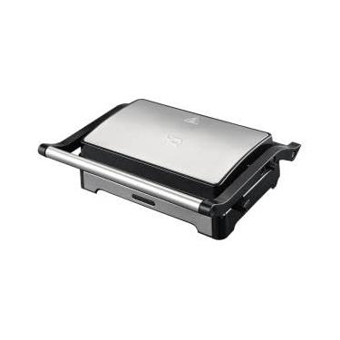 Imagem de Sanduicheira e Mini Grill HQ 180º 1000W Antiaderente Inox HQ-SG002 127V