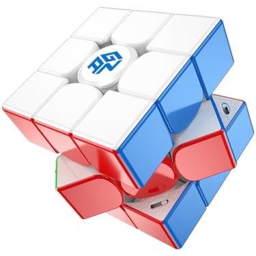 Imagem de GAN 11 M Pro Cubo Mágico Magnético 3 x 3 Profesional Speed Cube, cubo de velocidade com 72 ímanes/3 intensidades magnéticas/6 níveis de elasticidade, puzzles adultos crianças iniciantes (revestimento
