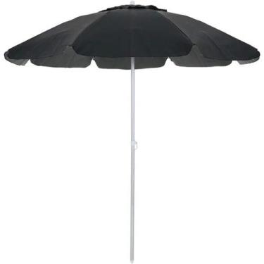 Imagem de Guarda-Sol em Bagum Haste de Alumínio 1,80m Preto 9607 Belfix - BEL FI