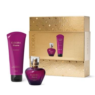 Imagem de Eudora Kiss Me Cabernet Kit Presente: Desodorante Colônia 50ml + Loção Perfumada Desodorante Corporal 100ml
