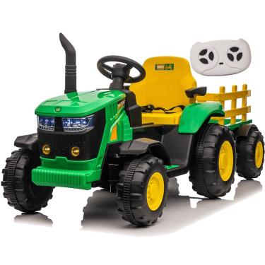 Imagem de Trator Eletrico Zippy Toys JCB Fastrac 8330 12V Caçamba Verde CR