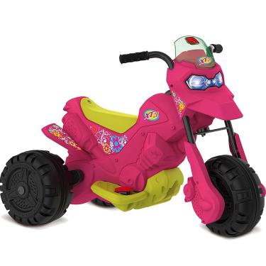 Imagem de Moto Eletrica Infantil Bandeirante XT3 6V Pink Rosa Meninas