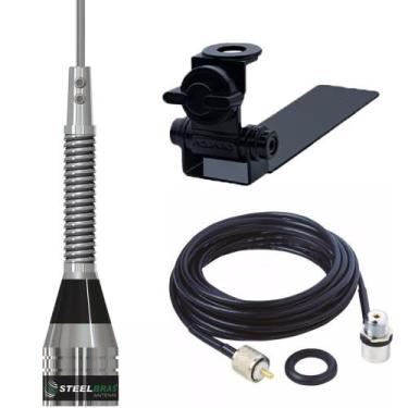 Imagem de Antena Móvel Px Slim 65cm Mola Na Base Ap4187 Suporte Bi-articulado Ca