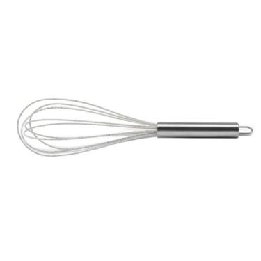 Imagem de Batedor Manual Fio Inox com Silicone 30 cm Cor Vanilla Linha Duo Brino