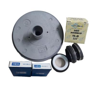 Imagem de Rotor Compatível Jacuzzi 1/4 cv Selo Rolamentos 6201/6203 - D'SANTIS