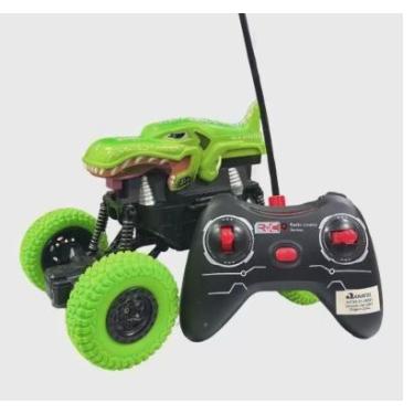 Imagem de Carrinho Controle Remoto Dinossauro 4x4 Recarregável. - toys
