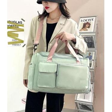 Imagem de Mochila Bolsa Academia  Natação Camping feminina fit - Verde - T60