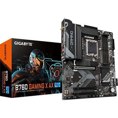 Imagem de Placa Mãe Gigabyte B760 GAMING X AX WiFI (LGA 1700/4xDDR5/HDMI/DisplayPort/USB 3.2/M.2)