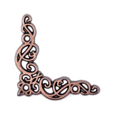 Imagem de Cantoneira Celta Pequena 4 Peças Acabamento Decoração Caixas Bandejas 