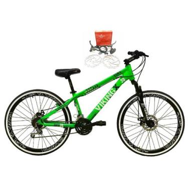 Imagem de Bicicleta Aro 26 Vikingx Tuff Verde 21v Alumínio Freio Hidráulico a Di