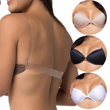 Imagem de Sutiã Alça Transparente com Bojo Alça de Silicone Removivel Costas de 