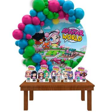 Imagem de Kit Festa Painel Redondo Avatar World - IMPAKTO VISUAL