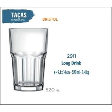 Imagem de 12 Copos Bristol 520Ml - Long Drink - Nadir Figueiredo