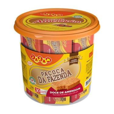 Imagem de Paçoca da Fazenda Premium Pote 1,2kg - JAZAM