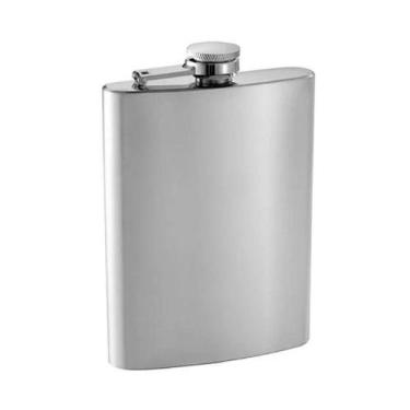 Imagem de Cantil Inox de Bolso para Whisky 220ml - Génerica