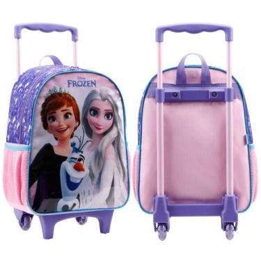 Imagem de Mochila De Rodinhas Princesas Frozen Escolar Infantil Disney - Xeryus,
