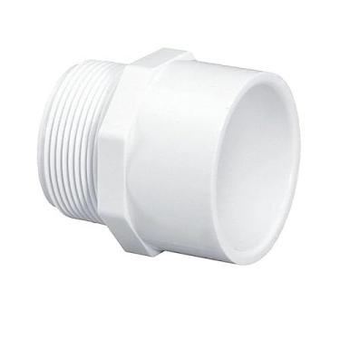 Imagem de Encaixe de tubo adaptador macho de PVC - Acessórios de PVC SCH 40 soquete de 3,5 cm x conectores de PVC de 1-1/4 MNPT - Conectores de tubo de PVC para conexão de adaptador macho de linha de água de