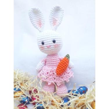 Imagem de Coelha Pàscoa amigurumi croche 25 cm  - Ciandella Crochê