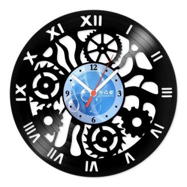 Imagem de Relógio De Parede Disco Vinil Diversos - Mecanismo Engrenagem - VDI-04