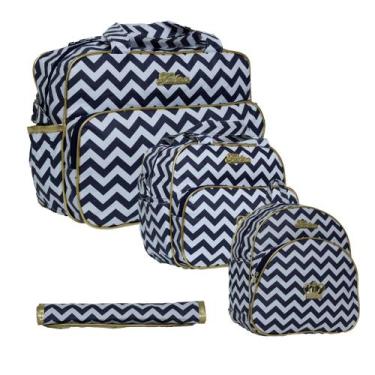 Imagem de Kit Maternidade Bolsa Mochila Mala de Menina Luxo Lançamento - Plike B