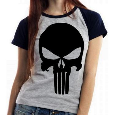 Imagem de Baby look blusa feminina ou Camiseta unissex Justiceiro punisher - Emp