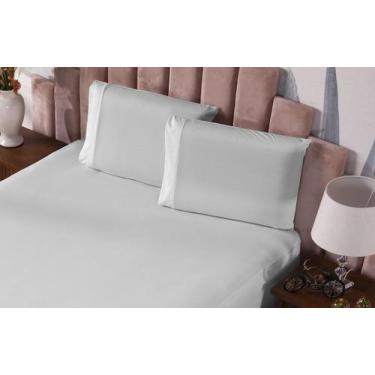 Imagem de Fronha Prática Malha Gel Lisa com Vira 2 Peças Branco - Ametista Decor