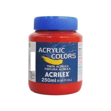 Imagem de Tinta Acrylic Colors 250ml G1 343 - Vermelho Cadmio Claro - ACRILEX