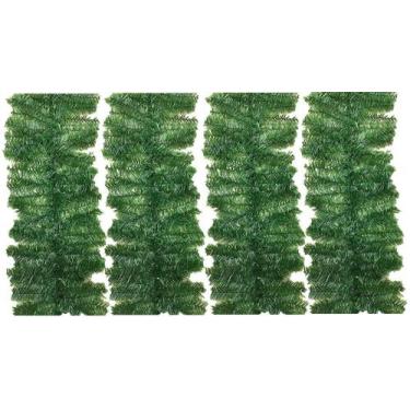 Imagem de Jogo Festão Aramado Verde Pet Plus 35cm x 2 metros 180 Galhos 4 Peças 