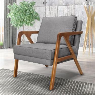 Imagem de Poltrona Estofada Decorativa Sala Quarto Escritório Leitura Ametista -