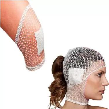 Imagem de Rede Tubular Para Fixar Segurar Curativo Compressa Pele 01 Metro Em Re