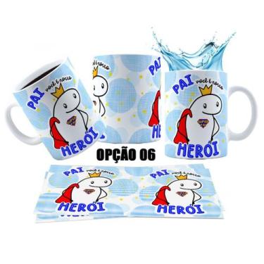 Imagem de Caneca 325ml Dia Dos Pais Você É Meu Herói Super Pai - LARANJA E MIMOS