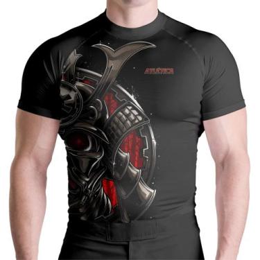 Imagem de Rash Guard Black Samurai MC Atlética Esportes, Preto, M