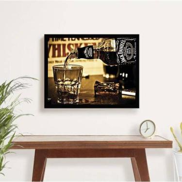 Imagem de Quadro Decorativo Garrafa Jack Daniel's - Quadros On-line, Madeira pre