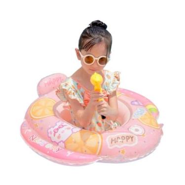 Imagem de Boia Bote Inflável Flutuante com Jato de Água Brinquedo Férias Piscina