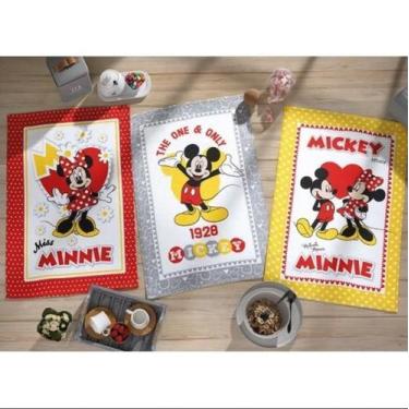 Imagem de Pano De Prato Atoalhado Kit 3 Peças Mickey E Minnie-Dohler