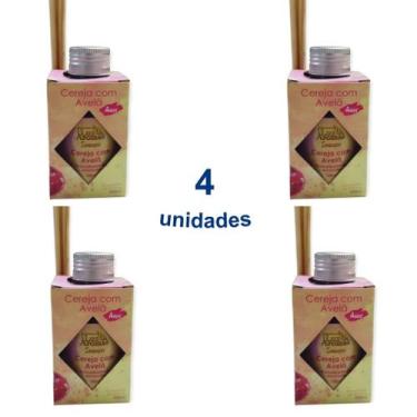 Imagem de 4 Difusor Ambiente Vareta Aromatizante Aromas Odorizador Perfume Casa 