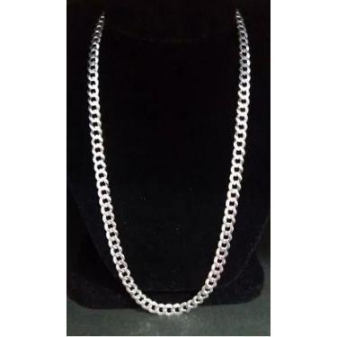 Imagem de Cordão Corrente Italiana Masculino Grumet Prata 925 80cm 9mm - RD Maga