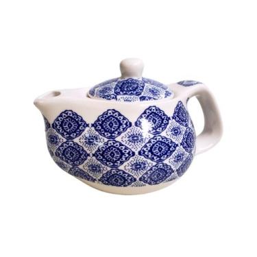 Imagem de Bule de Chá Porcelana Flores Pequeno Infusor Chaleira 250ml - Tokyo De