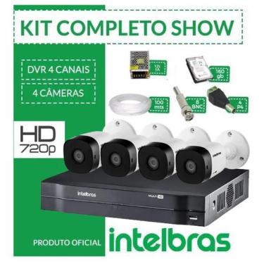 Imagem de Kit Intelbras Completo Alta definição - 4 Câmeras - HD
