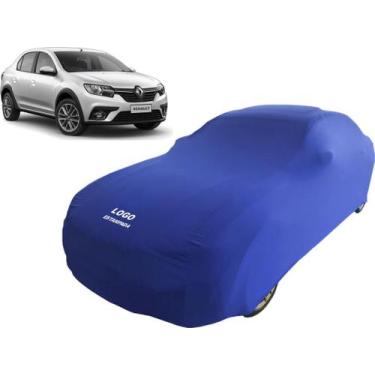 Imagem de Capa De Tecido Cor Azul Alta Proteção Carro Renault Logan - Mz, Azul