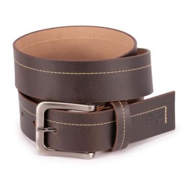 Imagem de Cinto Casual Masculino Fivela Metal Couro Legítimo Fóssil - Ello Griff