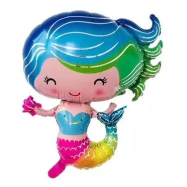 Imagem de Balão Sereia 28 Polegadas 60CM Flutua - MC Presentes