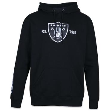 Imagem de Moletom New Era Canguru Fechado NFL Las Vegas Raiders Core, P