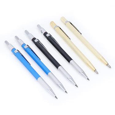 Imagem de Conjuntos de ferramentas de lápis para carpintaria de carpinteiro Carbide de tungstênio de plástico Kit de marcação de carpinteiro com 4 lápis de carpinteiro, 24 recargas de marcador e 2 canetas de gravação