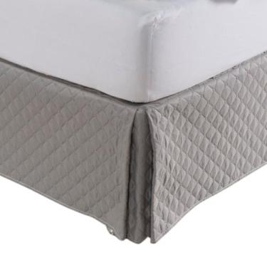 Imagem de Saia Para Cama Box Casal Padrão Matelada 45 cm Altura - Cortinas Ibiti