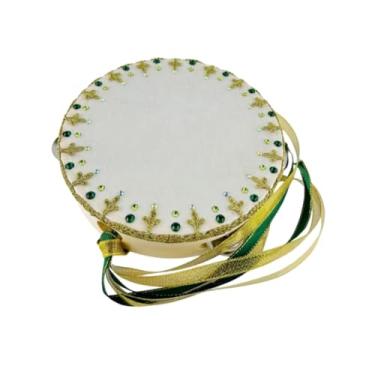 Imagem de Dynwave Pandeiro de dança de balé artesanal, adereço de dança para crianças e adultos, adereço de dança para performance de balé para ktv, jardim de infância, 7 Inch