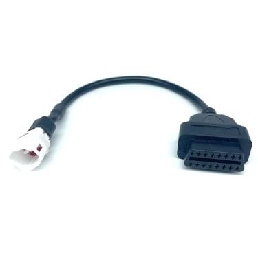 Imagem de JUTA Adaptador OBD de motocicleta para Yamaha 4 pinos cabo de diagnóstico - 4 pinos para OBD2 16 pinos