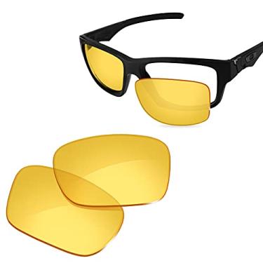 Imagem de Glintbay Lentes de óculos de sol de substituição 100% precisas para Oakley Jupiter Squared OO9135, Amarelo cristal não polarizado, Small